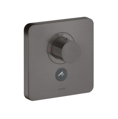 AXOR-HG-AXOR-ShowerSelect-Thermostat-HighFlow-Unterputz-softcube-fuer-1-Verbraucher-und-einen-zusaetzlichen-Abgang-Brushed-Black-Chrome-36706340 gallery number 1